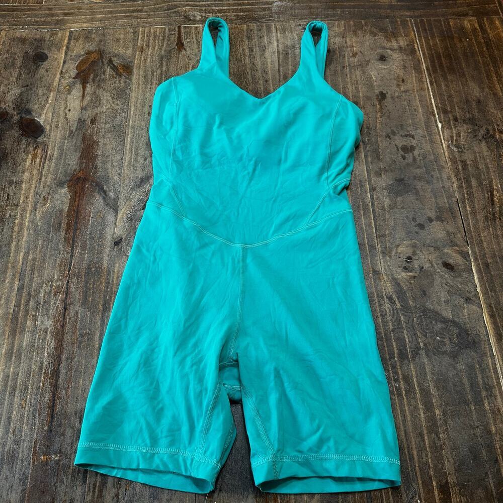 Lululemon Align Bodysuit sz 4 Green Jumsuit